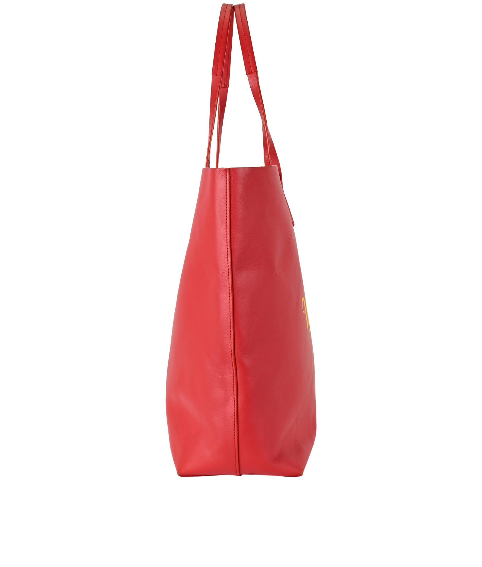 Studio Shopper Tote, &pound;180, Handbags, Red, Leather, Side view